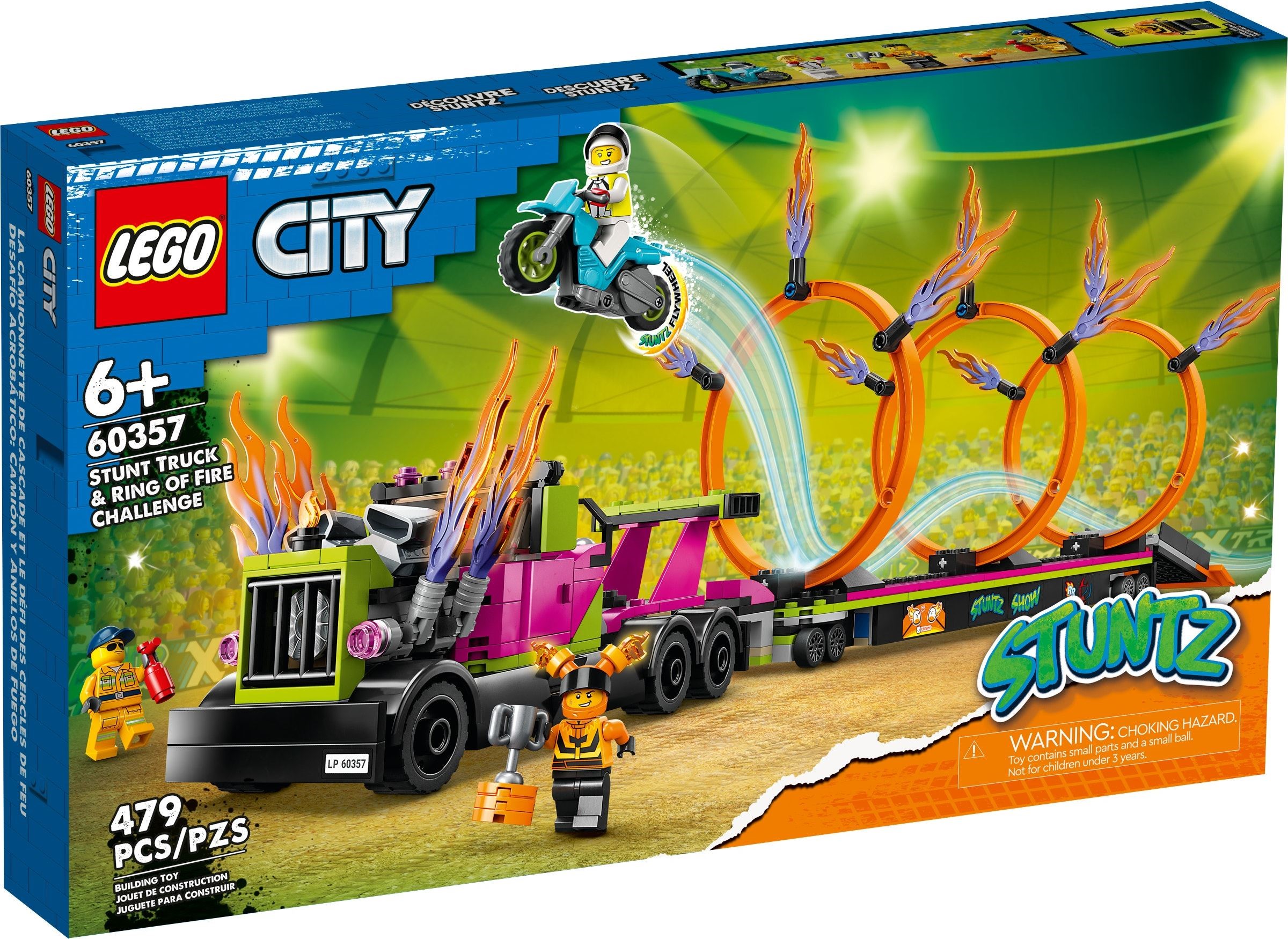 Изображение товара Конструктор LEGO City Трюковый грузовик 60357 454 детали для детей от 6 лет