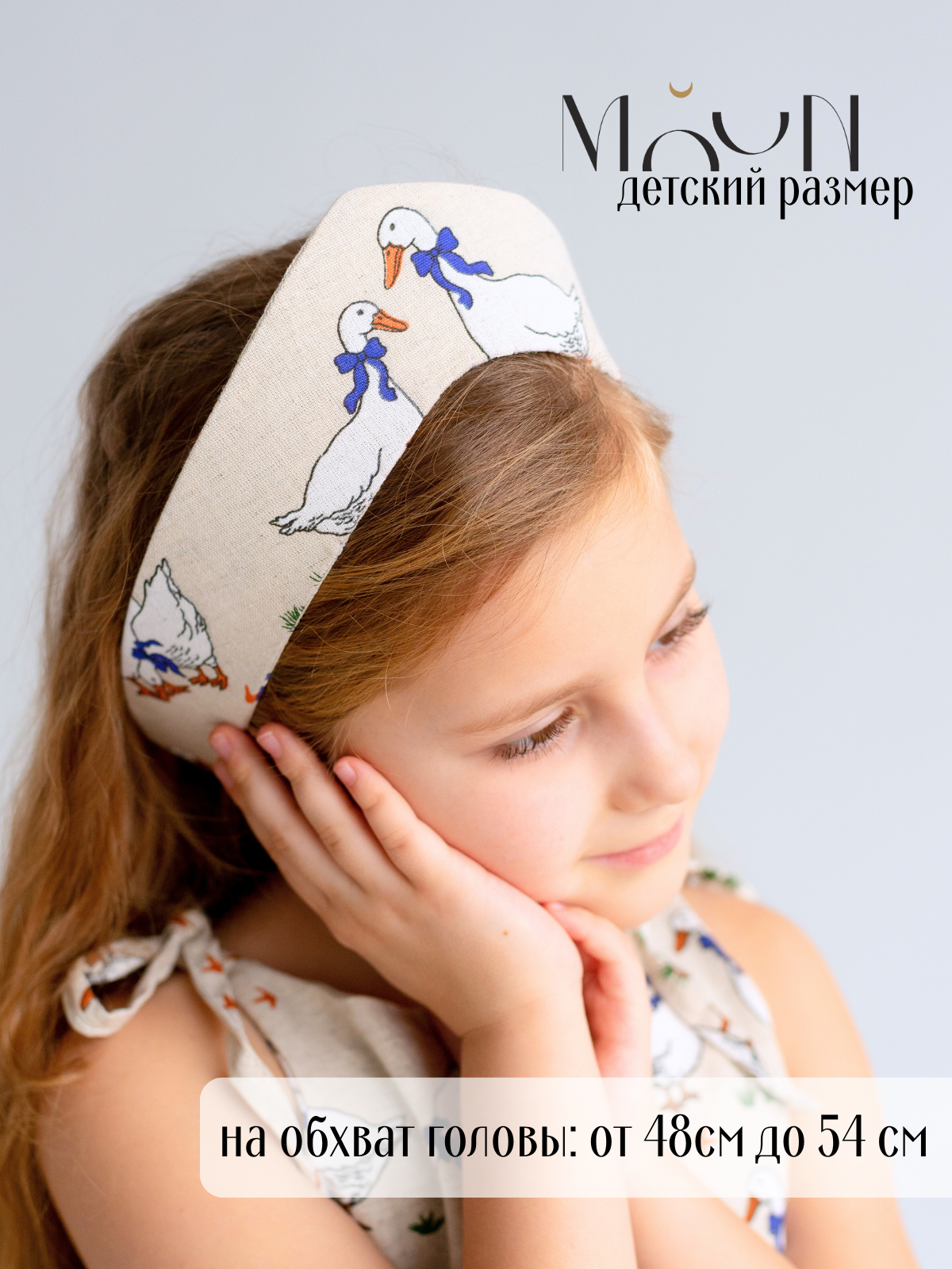 Кокошник MOUN кокошник_лен_гуси - фото 3