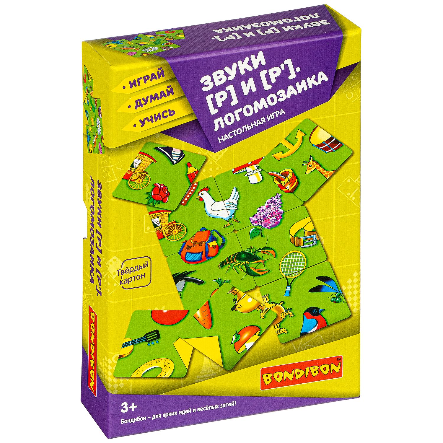 Настольная игра Bondibon нейро Логомозаика звуки Р-Р' - фото 3