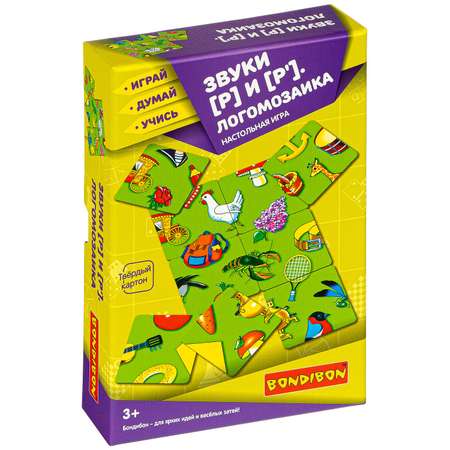 Настольная игра Bondibon нейро Логомозаика звуки Р-Р'