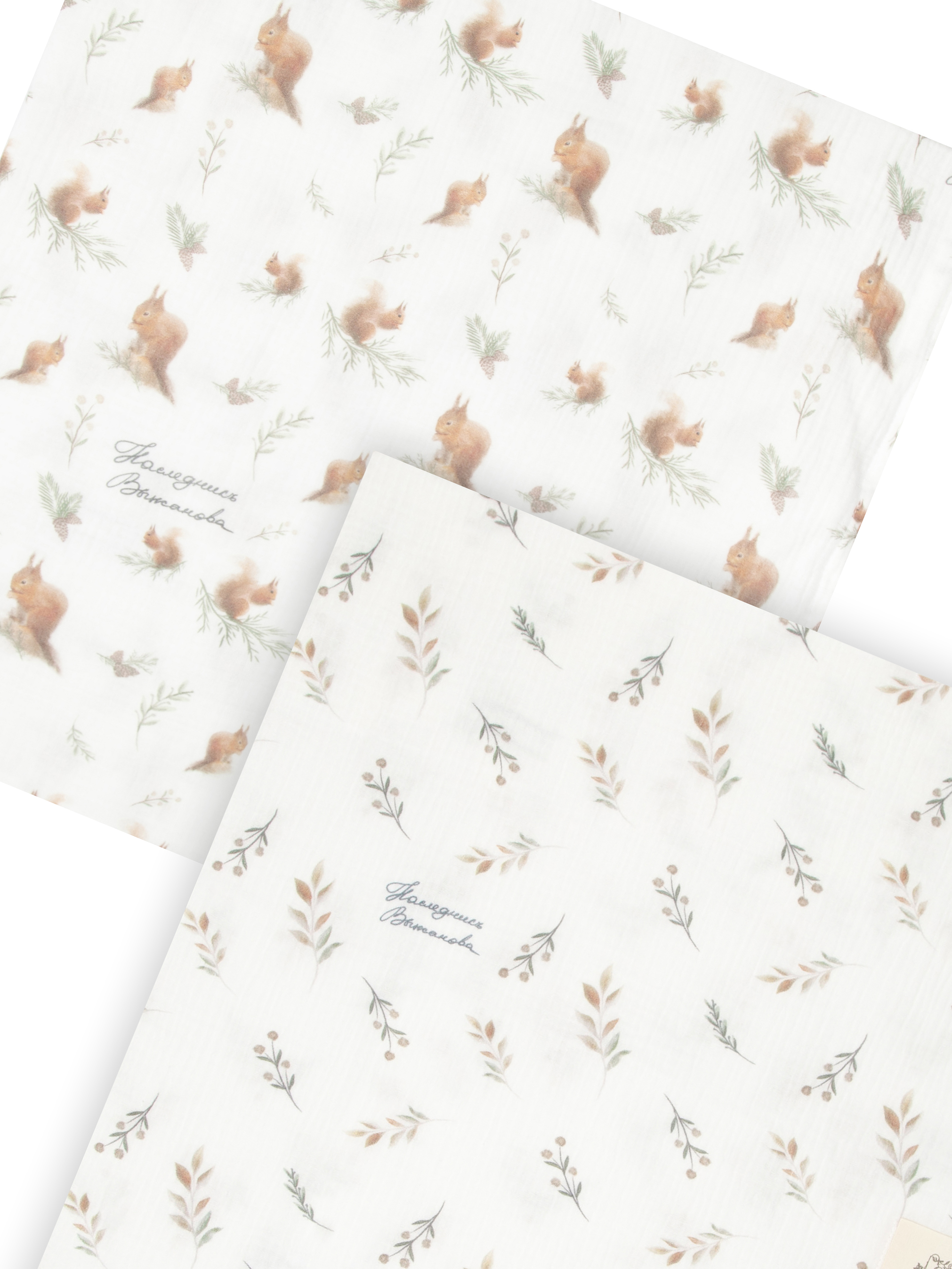 Пелёнка НаследникЪ Выжанова Набор муслиновых пеленок муслин 120х120 см 2 шт. - фото 10