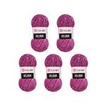 Пряжа для вязания YarnArt Velour 100 г 170 м микрополиэстер мягкая велюровая 5 мотков 855 пурпурный