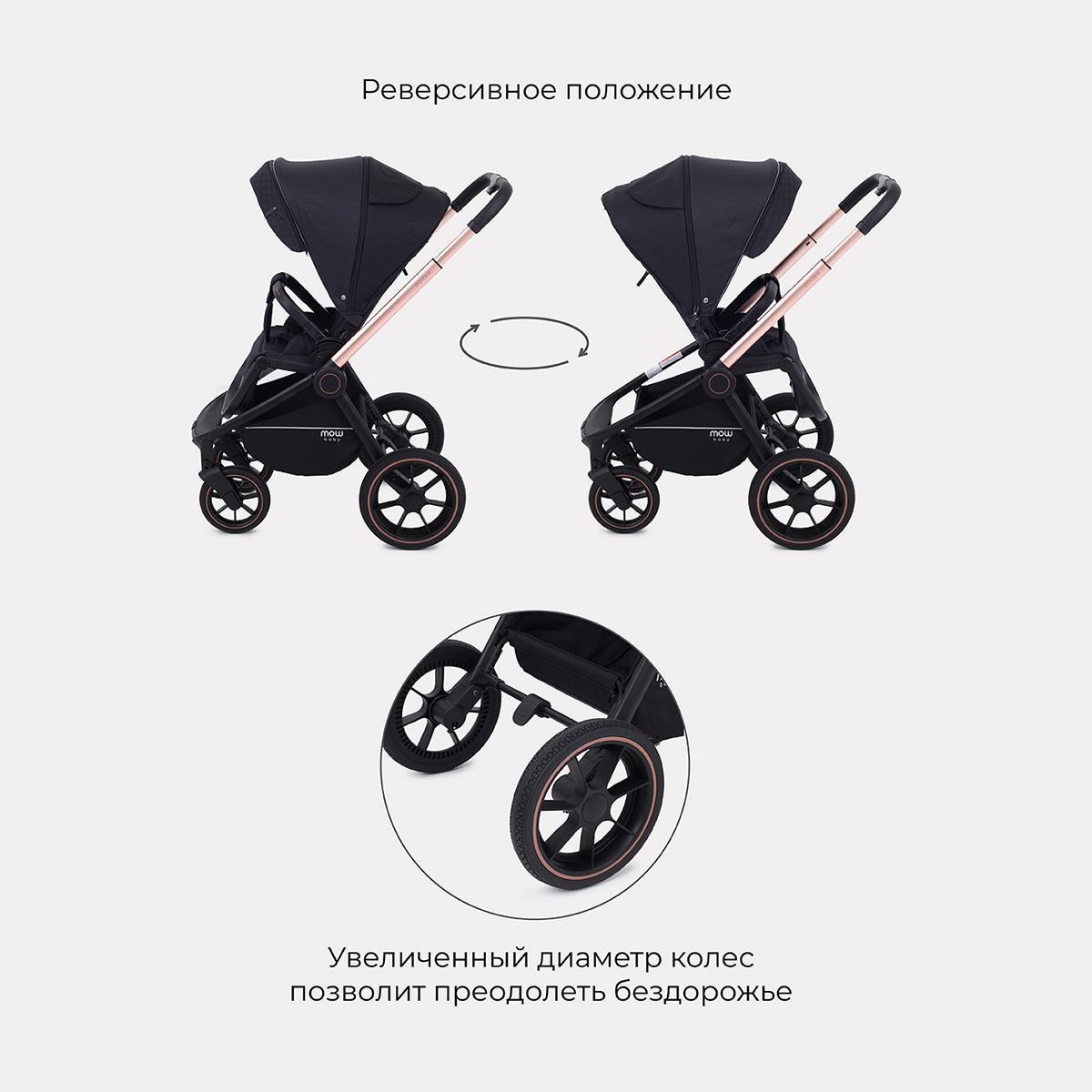 Коляска 3в1 MOWbaby Zoom - фото 11