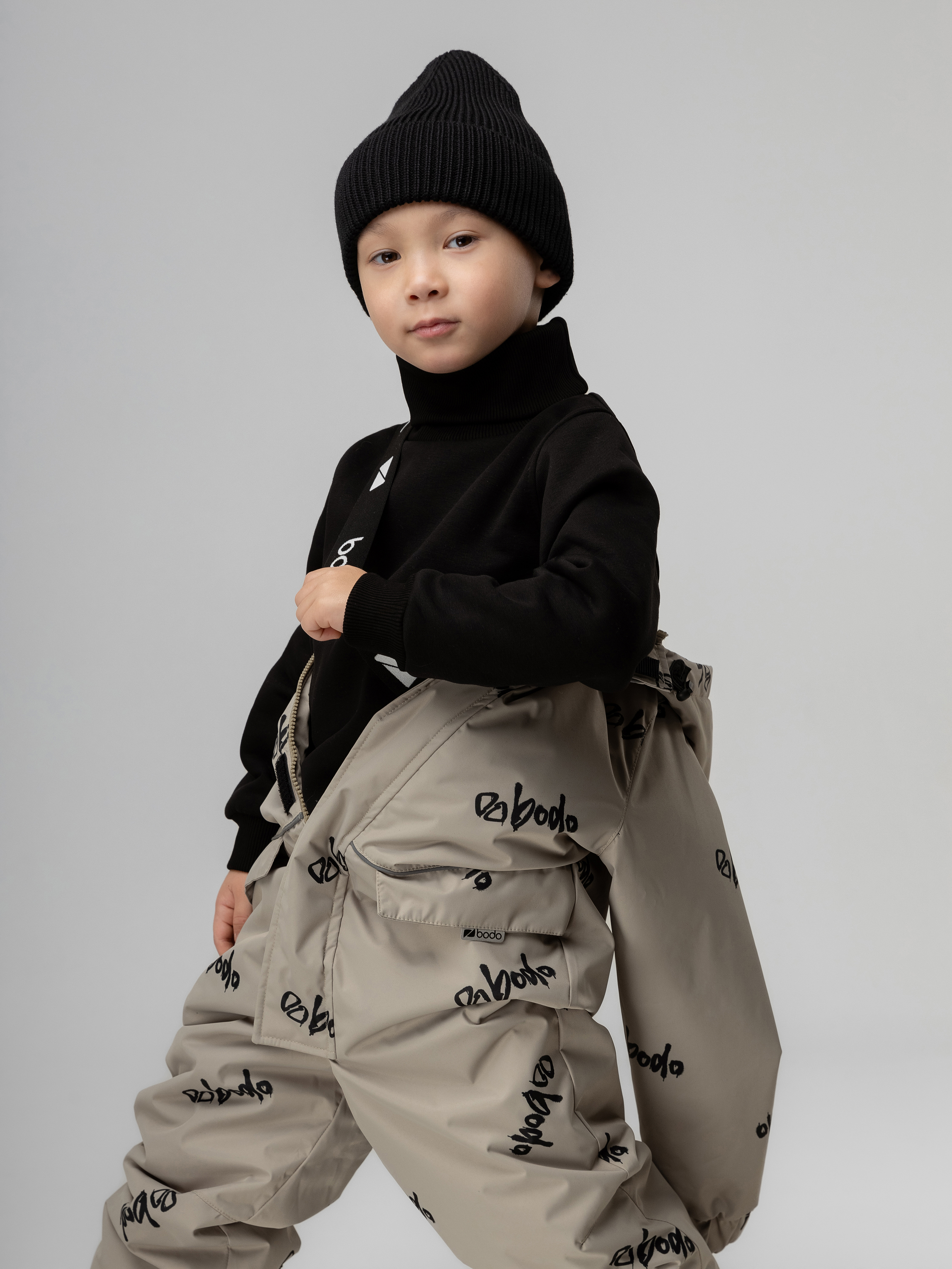 Комбинезон Bodo 35-9MU_бежевый (черный) - фото 8