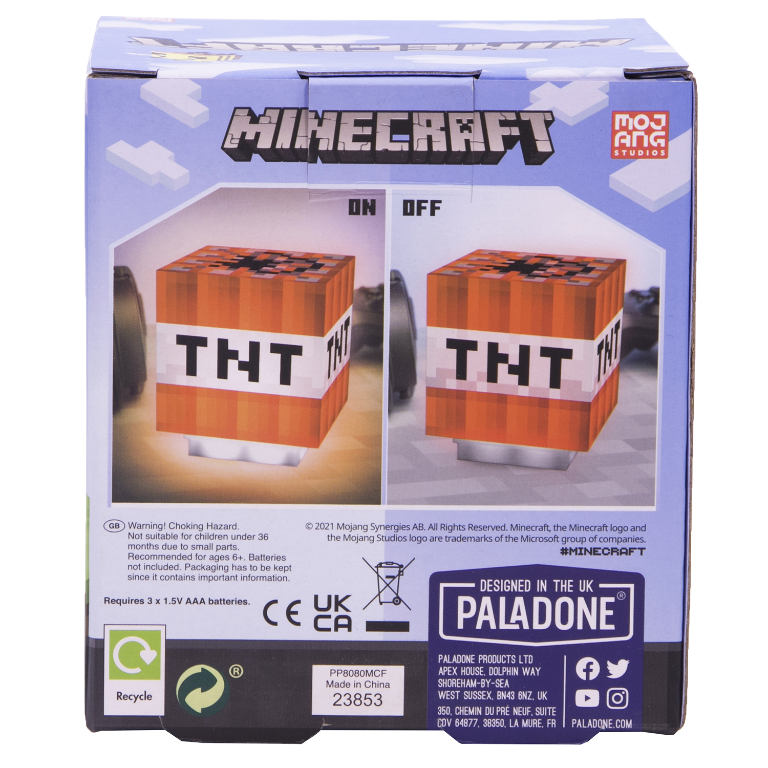 Светильник настольный PALADONE Minecraft TNT Light with Sound - фото 6