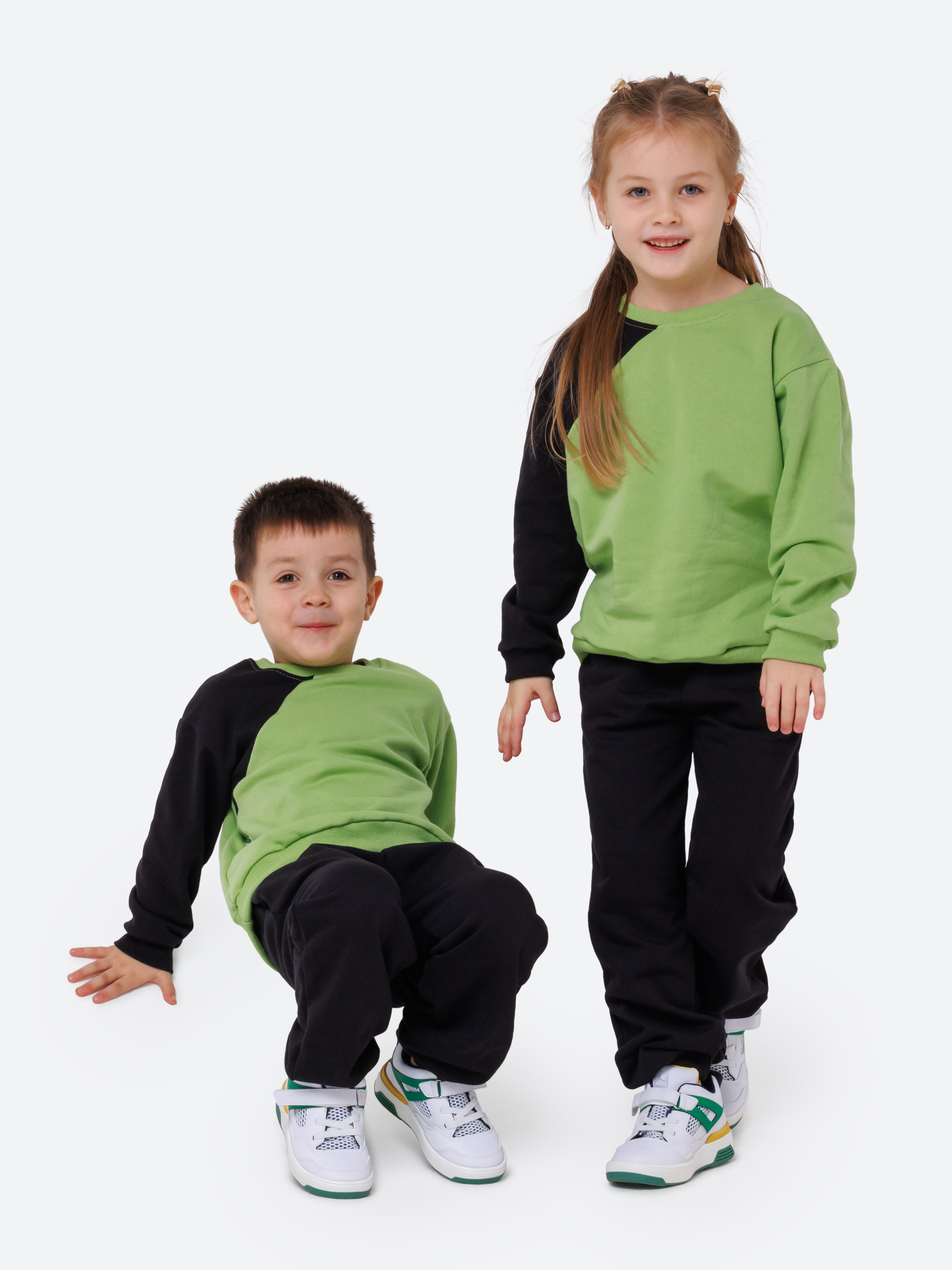 Спортивный костюм VEDDI 2261/6041ф-2025/черный/зеленый - фото 13