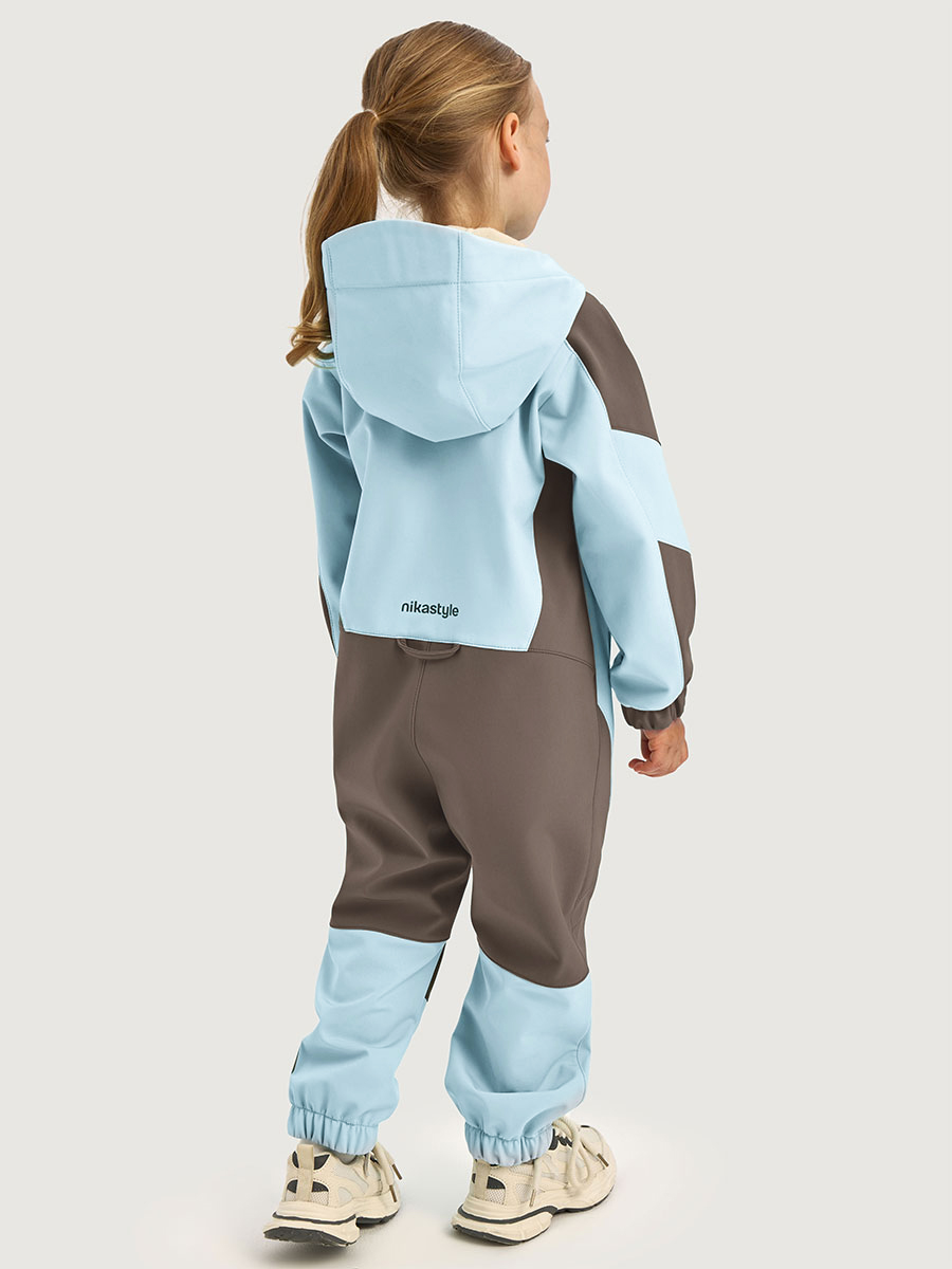 Комбинезон NIKASTYLE 8л15026 небесный/кофе - фото 8