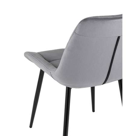 Комплект стульев Stool Group для кухни 4 шт Флекс велюр серый