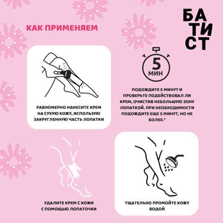Крем-депилятор Батист IT girl для жестких волос 100 мл