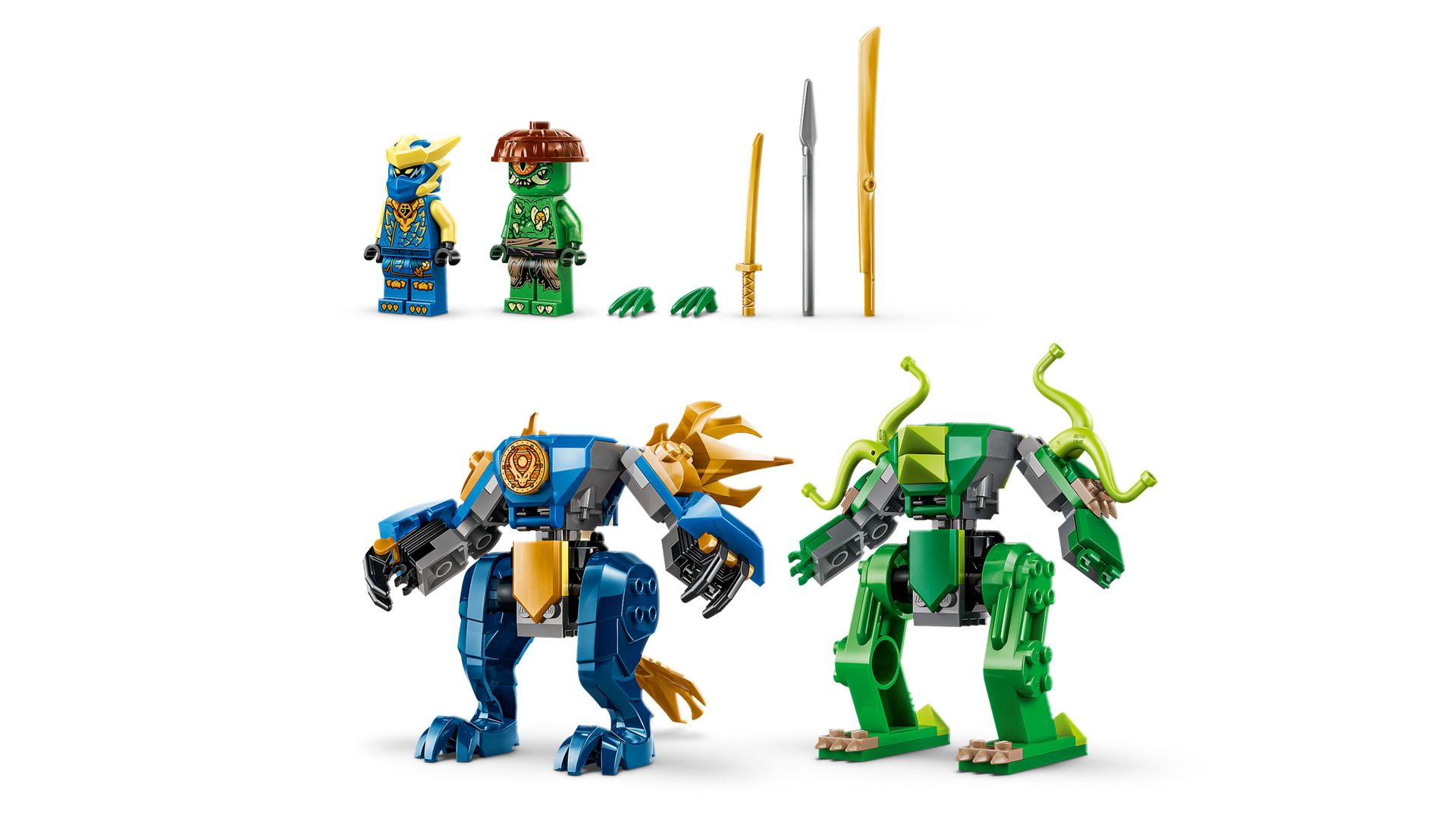 Конструктор LEGO NINJAGO Битва робота дракона Джея 107 дет. - фото 5