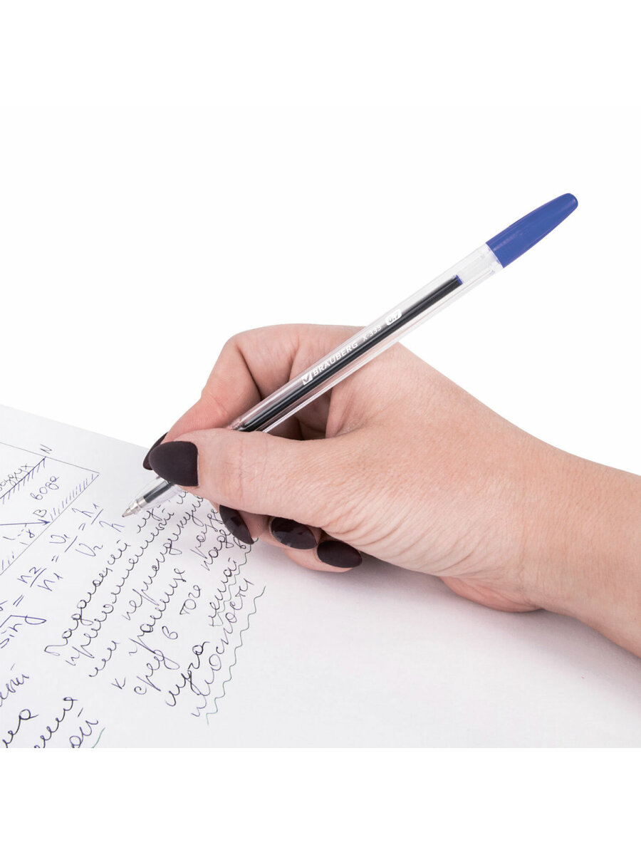 Ручка шариковая Brauberg 4 шт. - фото 10