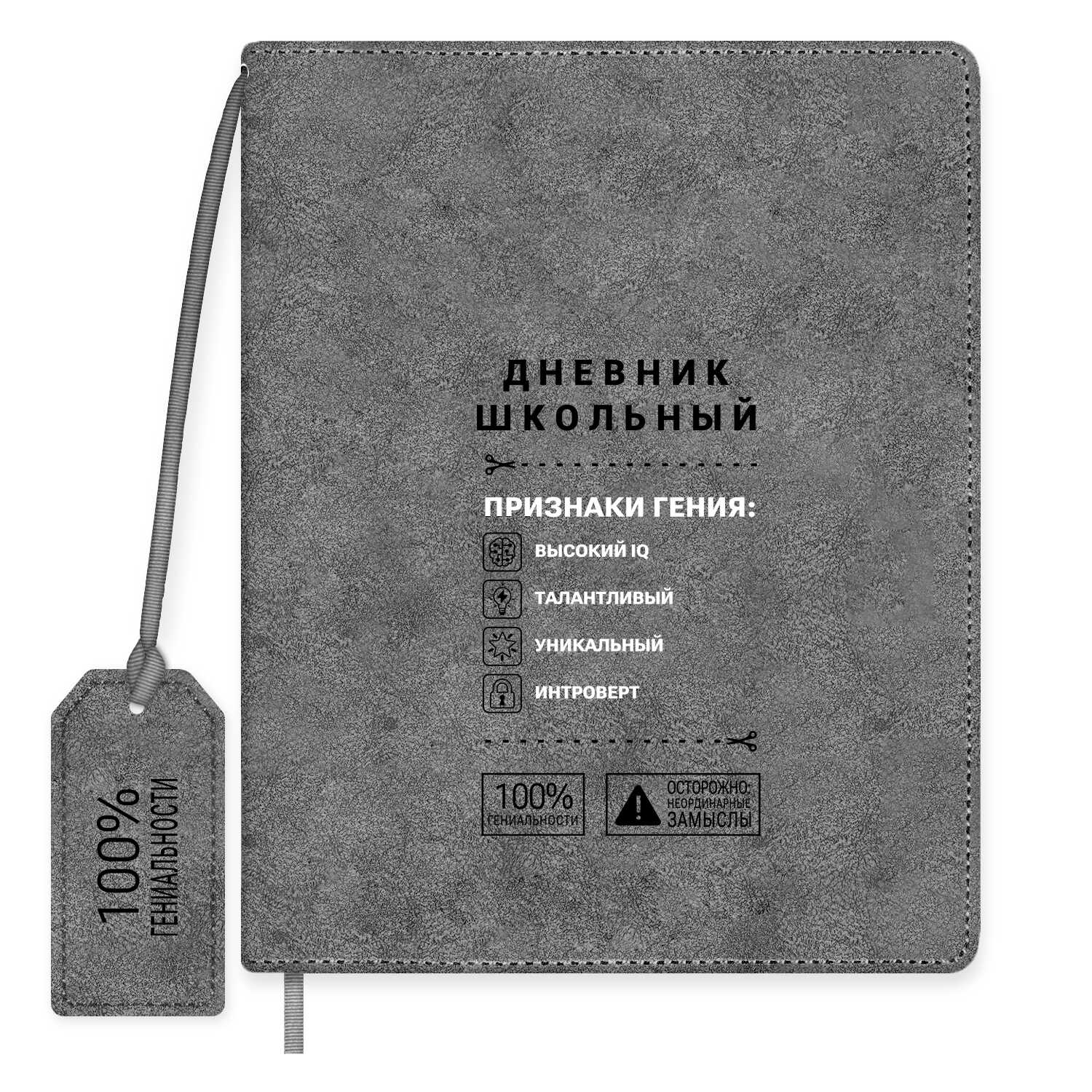 Дневник школьный Феникс + Серый - фото 1