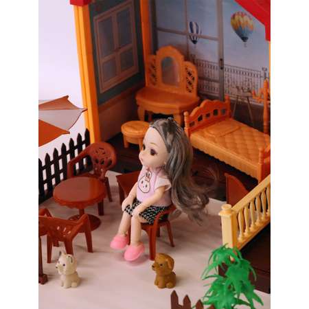 Домик для кукол SHARKTOYS с мебелью