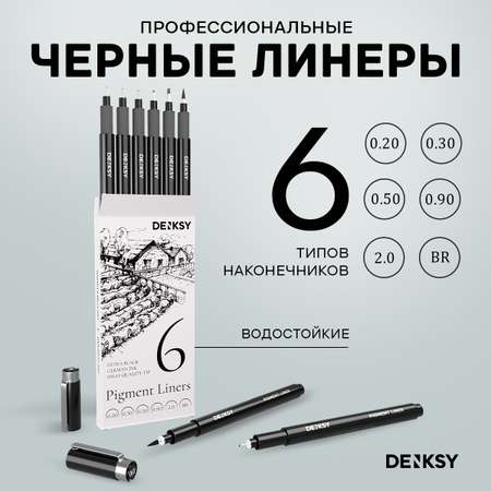 Ручка капиллярная DENKSY 6 шт.