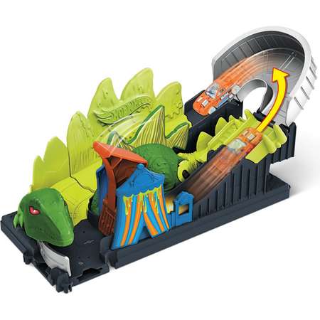 Трек Hot Wheels Атака ядовитого динозавра с пусковой установкой