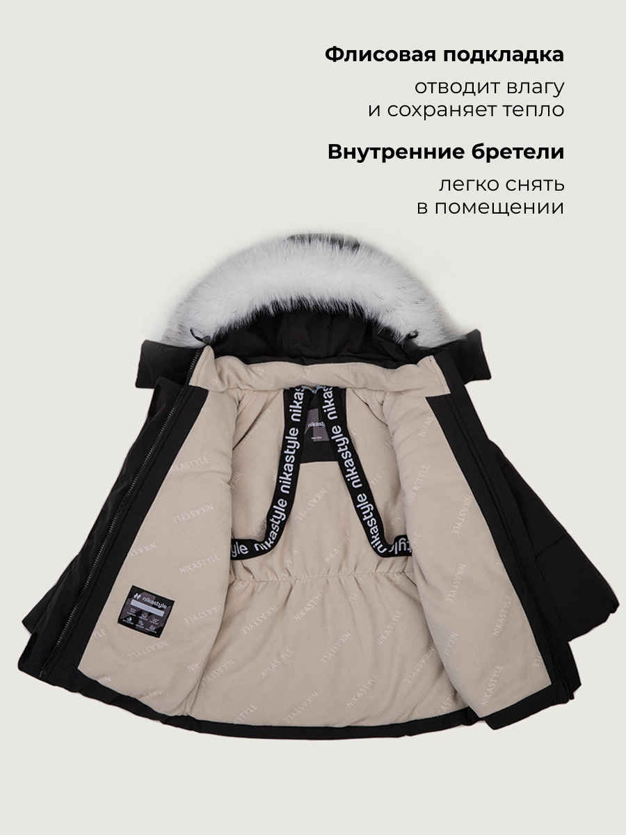 Куртка NIKASTYLE 4з5826 черный - фото 6