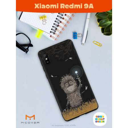 Силиконовый чехол Mcover для смартфона Xiaomi Redmi 9A Союзмультфильм Ежик в тумане и фонарик