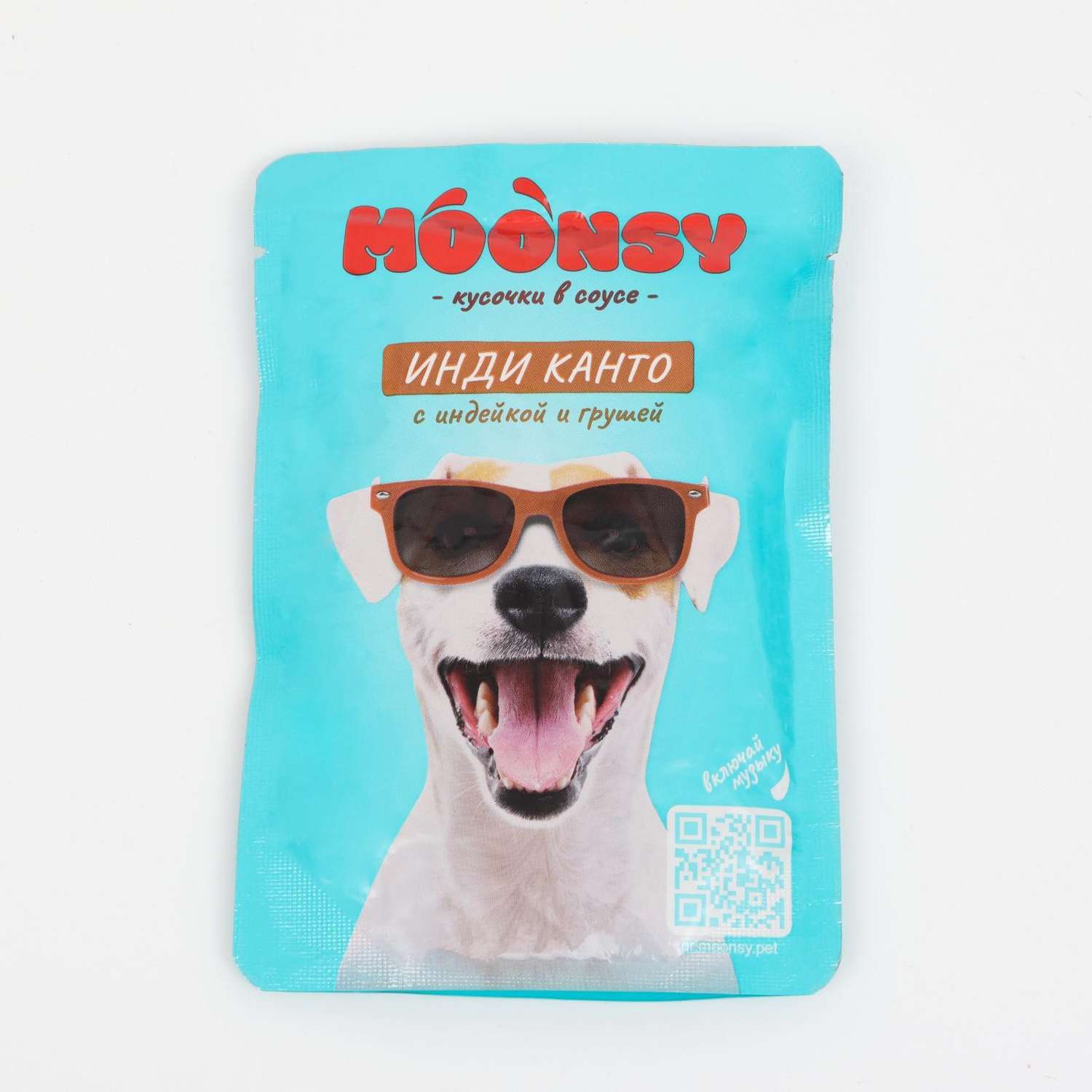 Корм для взрослых собак полнорационный Moonsy Инди канто с индейкой и грушей 80г - фото 1