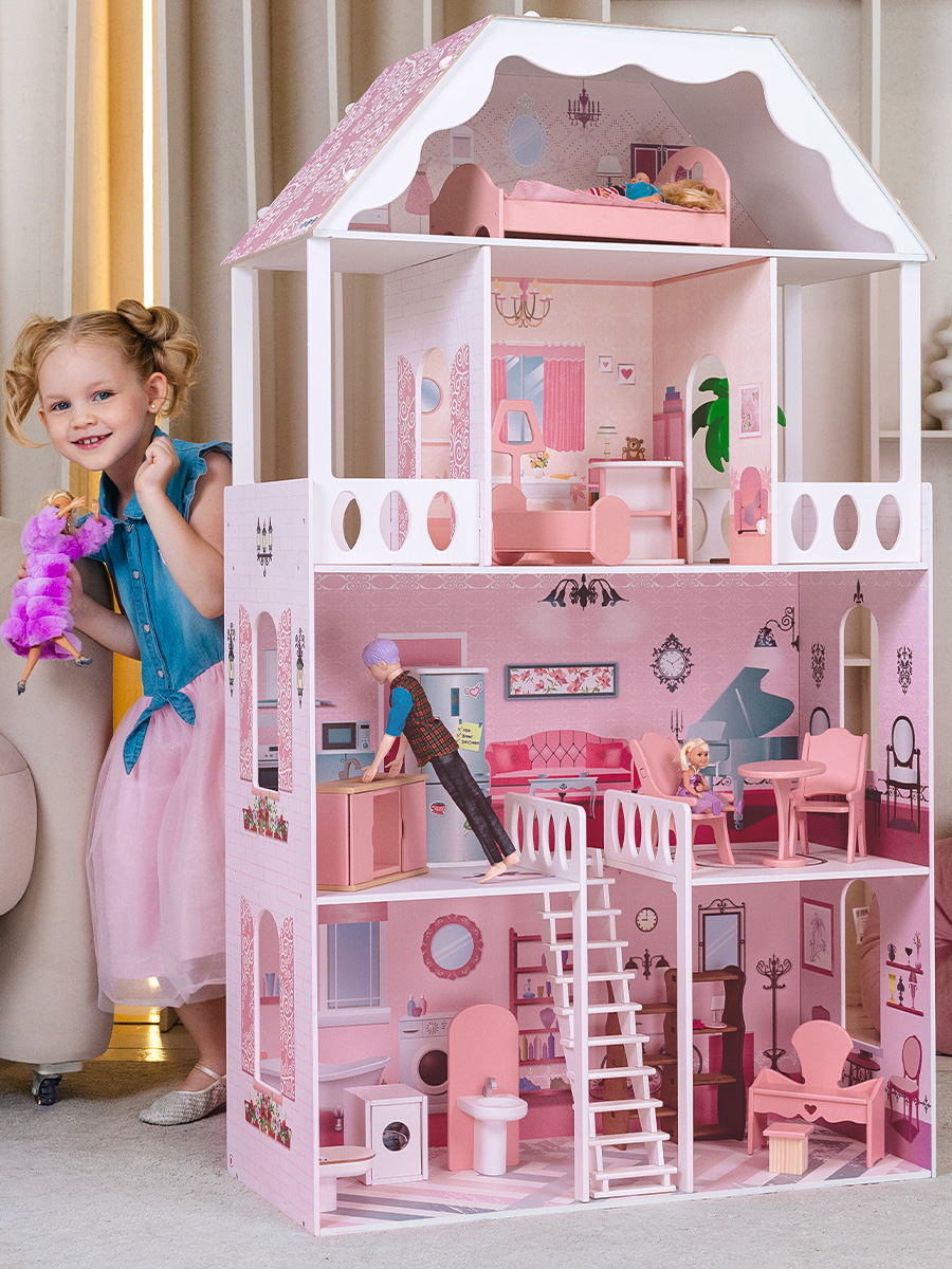 Домик для кукол PAREMO 135 см с мебелью PD318 - фото 1
