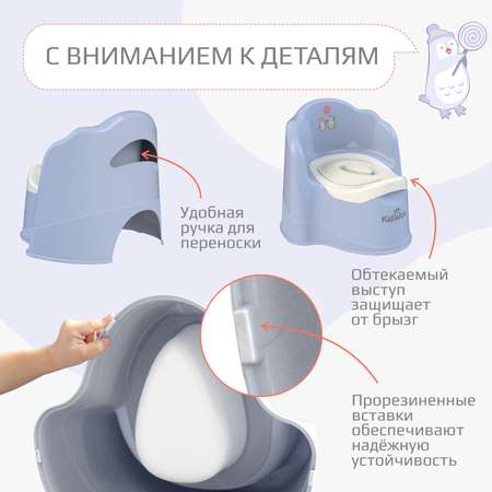 Горшок KidWick Трон фиолетовый
