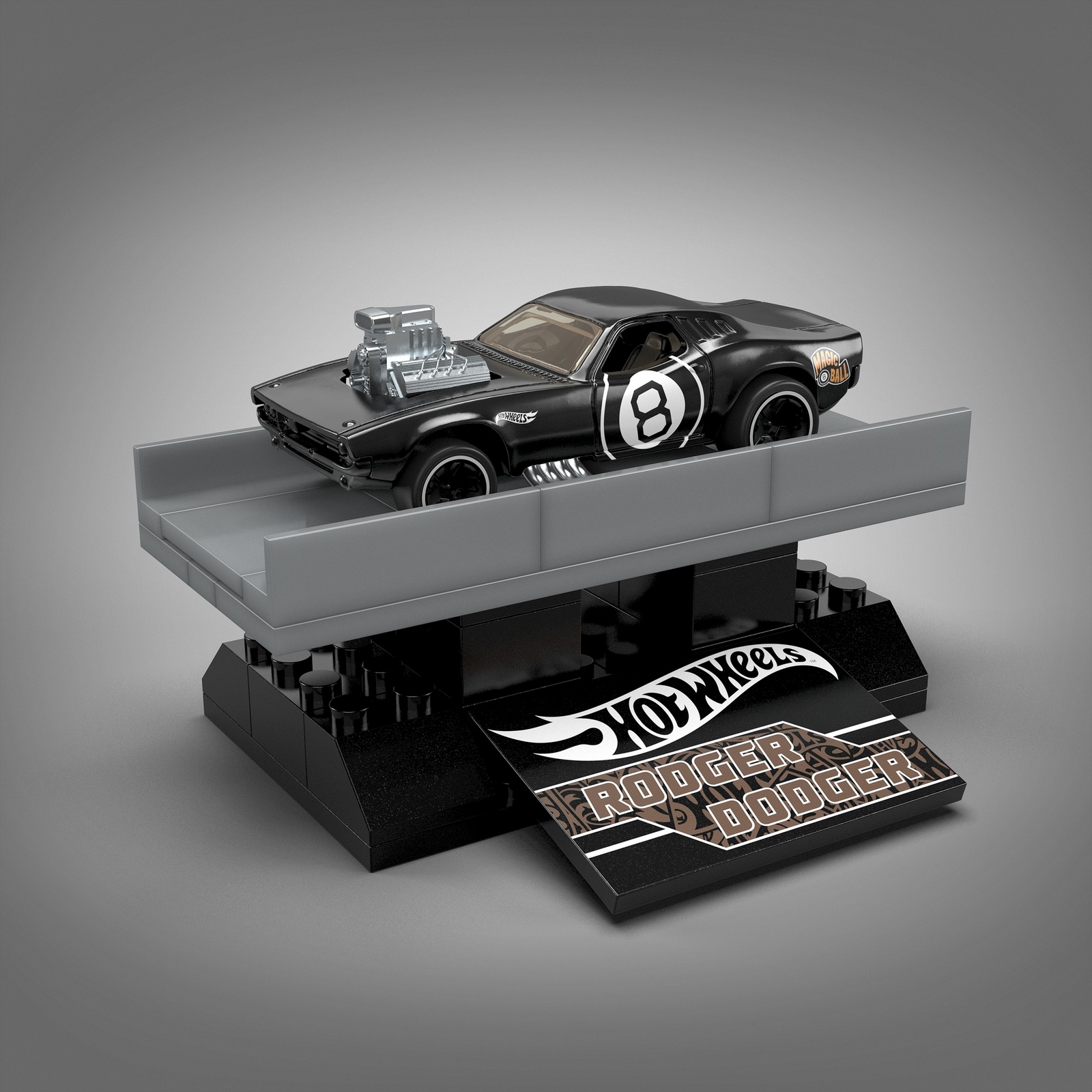 Конструктор Mega Construx Hot Wheels Роджер Доджер - фото 9