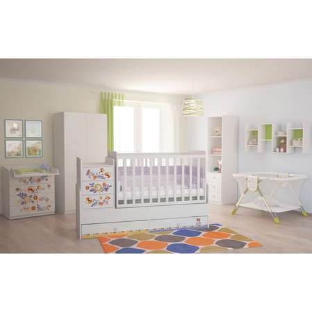 Комод Polini kids Simple 1580 Прогулка Белый
