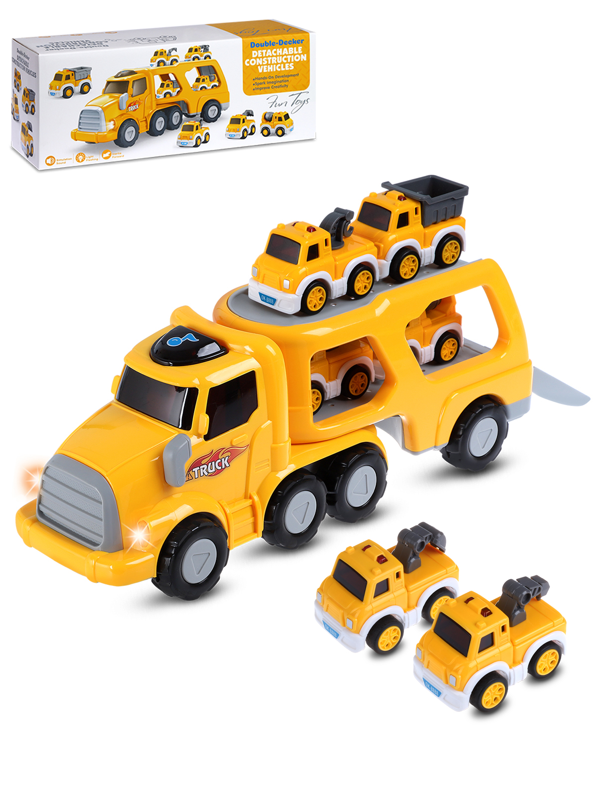 Автовоз AUTODRIVE с машинками JB0405013 - фото 6