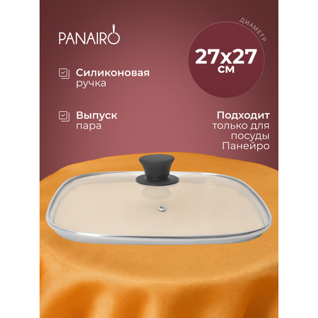 Крышка квадратная 27*27 см Panairo СТС