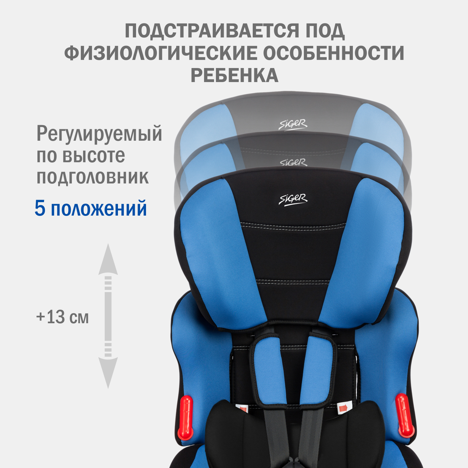Автокресло SIGER Космо 1/2/3 (9-36 кг) - фото 6