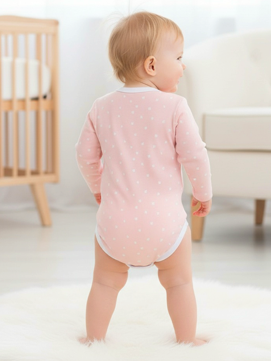 Боди Linas baby 1744-9 Розовый - фото 5