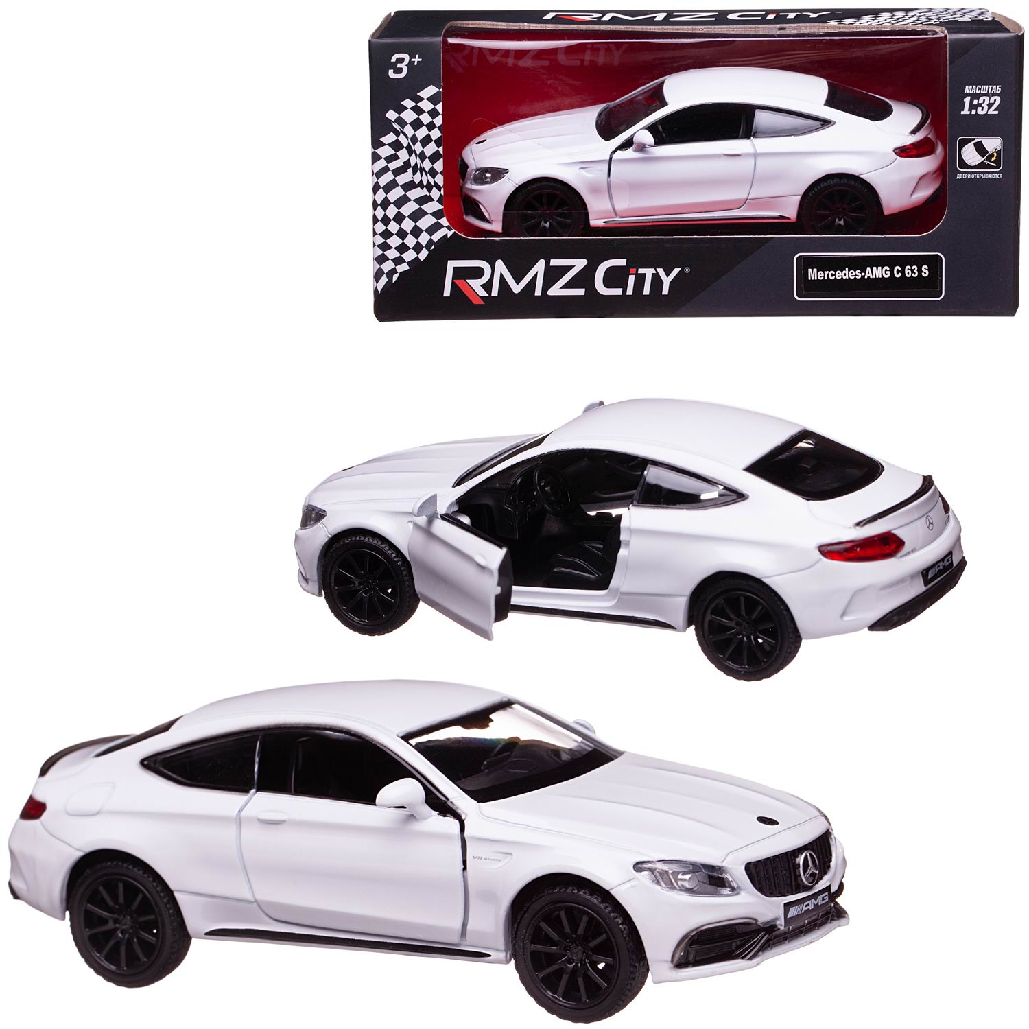 Автомобиль Uni-Fortune Mercedes 1:32 554987-WH - фото 3