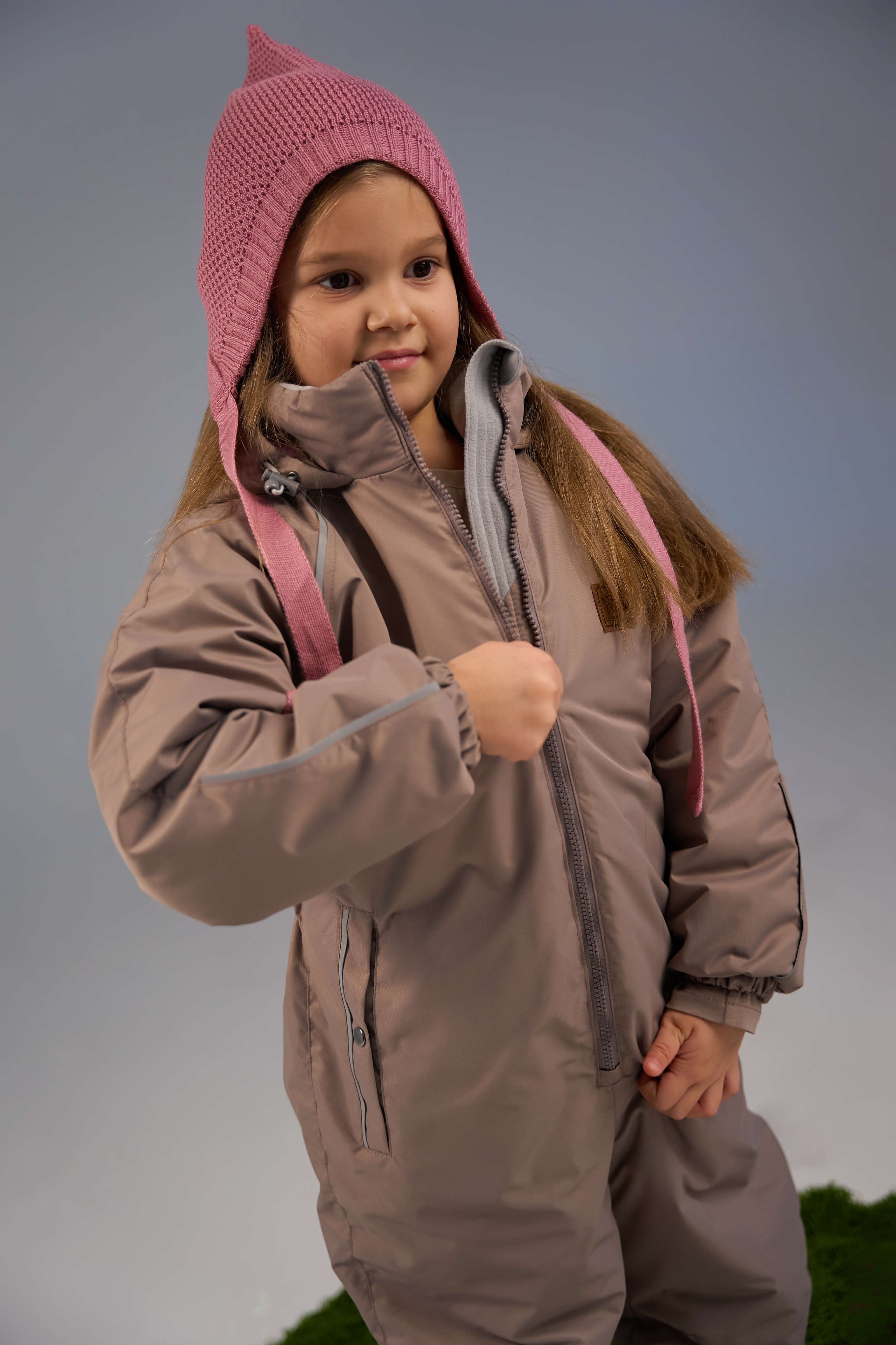 Комбинезон MINIDINO G-VO-Kmb-103/0Комбинезон демисезонный Minimal мокко детский - фото 4