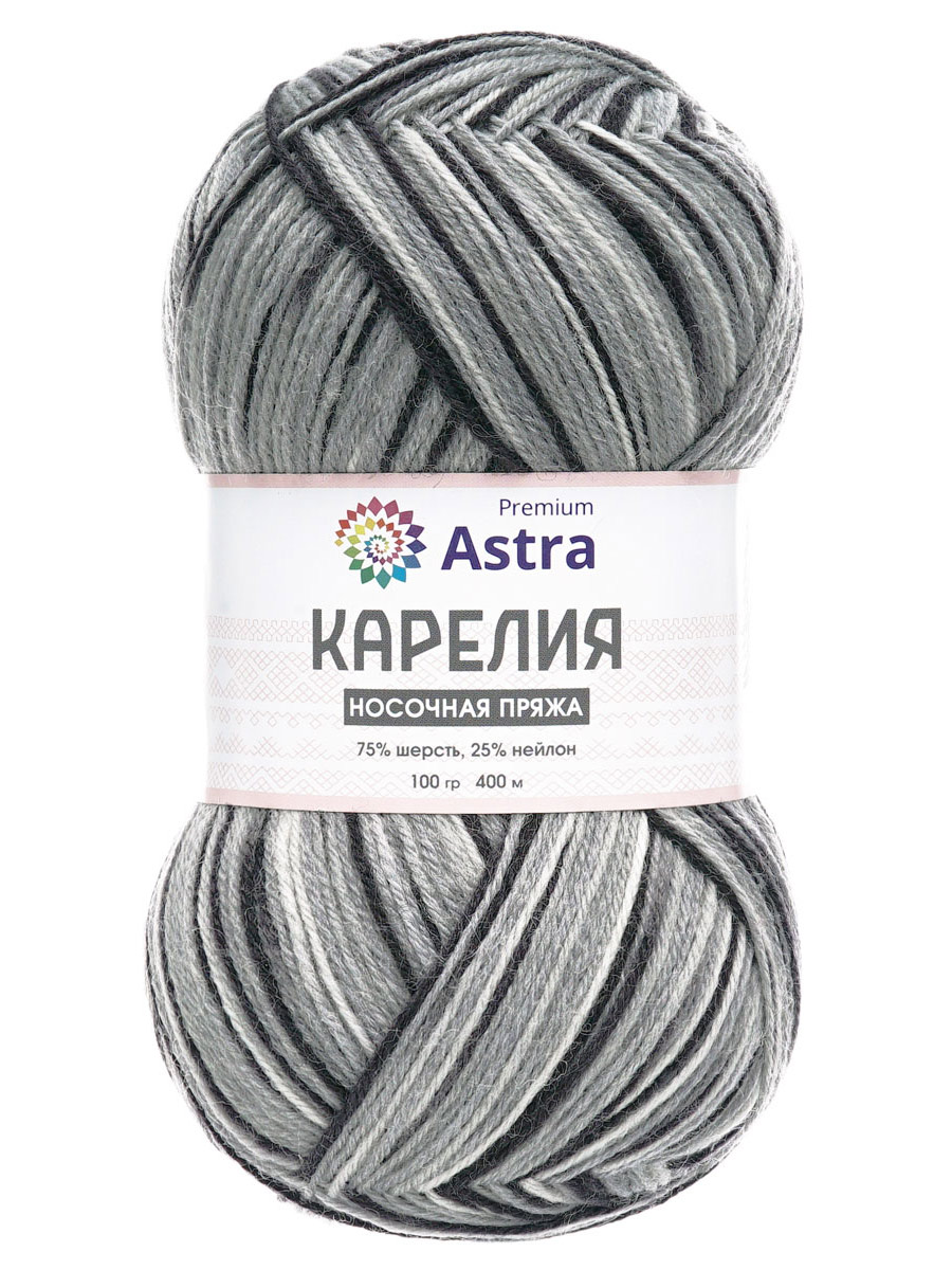 Пряжа для вязания носочная Astra Premium 100г 400м 2шт - фото 6