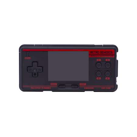 Портативная игровая приставка Retro Genesis Port-3000 4000+игр черно-красная / 10 эмуляторов / 3.0 экран IPS / SD-карта / сохранение