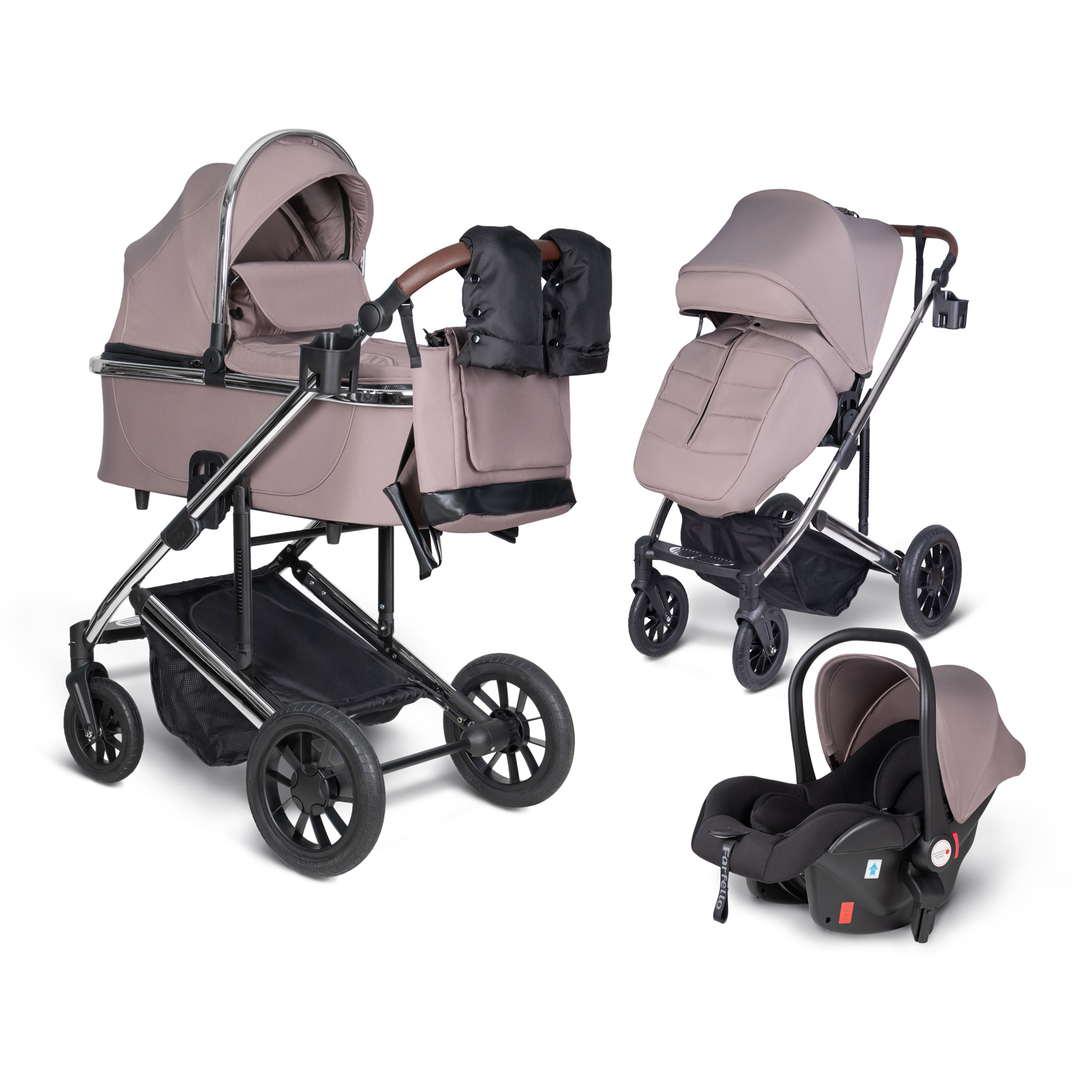 Коляска 3в1 Farfello Sola Trio Comfort - фото 10
