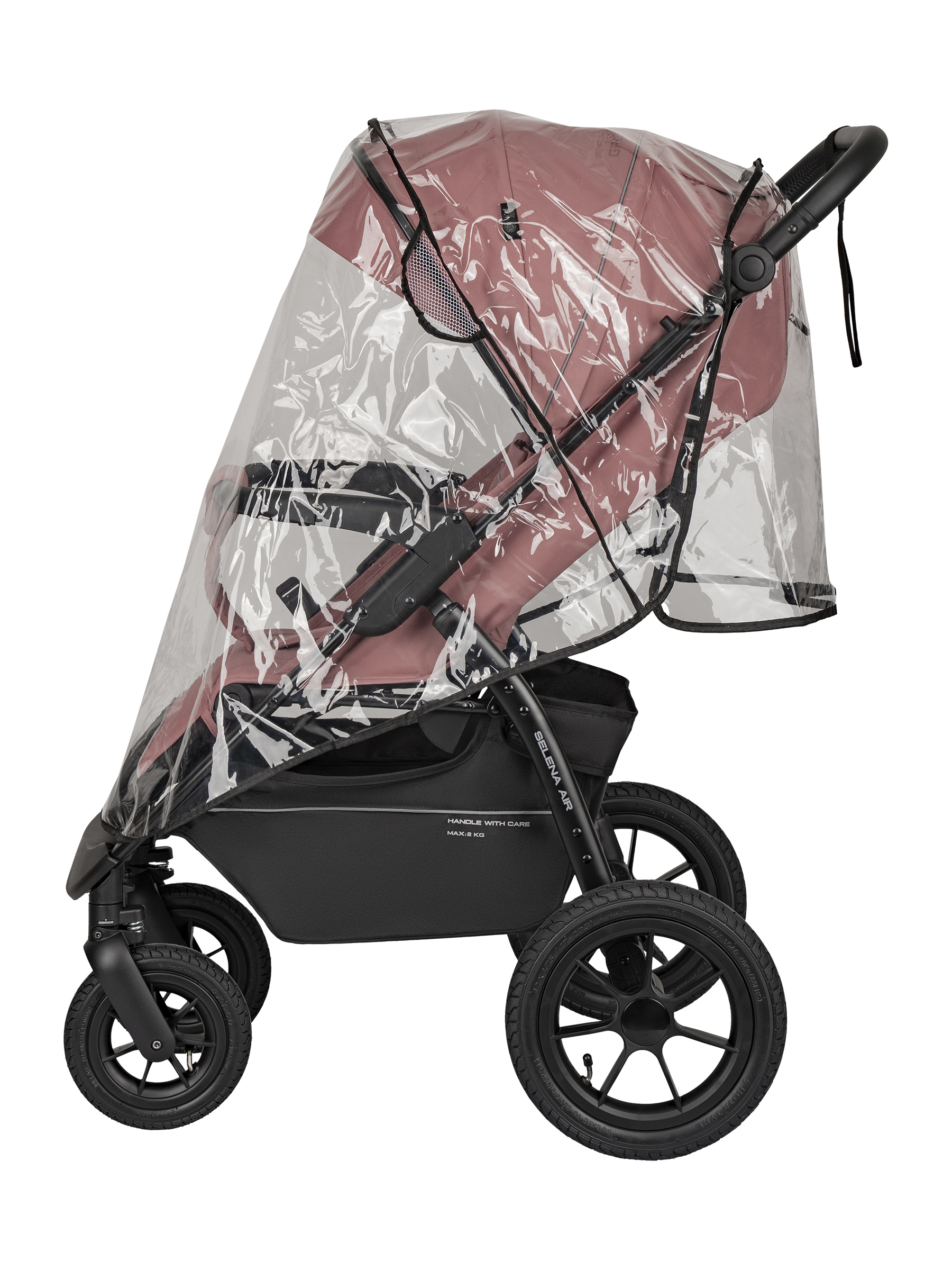 Коляска прогулочная JOVOLA SELENA Air 2025 с сумкой розовый - фото 24
