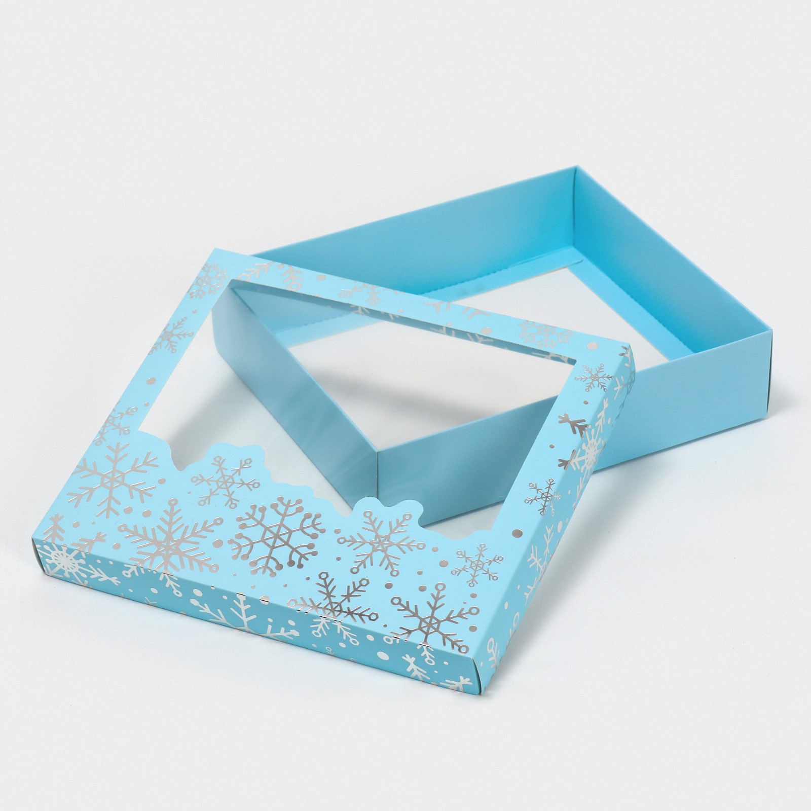 Коробка Дарите Счастье подарочная «Снежный вальс» . 23.5×20.5×5.5 см - фото 2