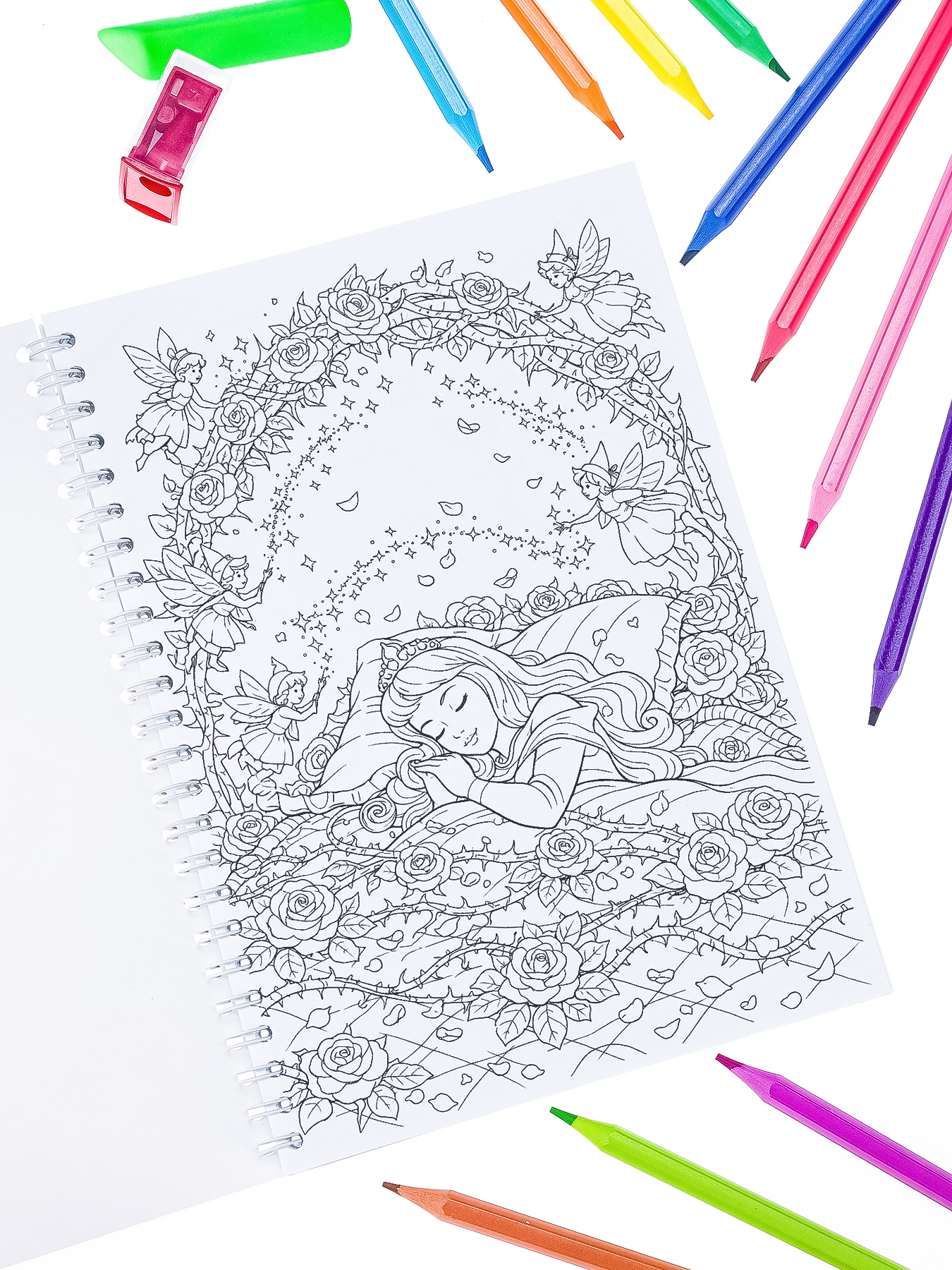 Раскраска для детей Fashion Vector Design Принцессы 30 листов А5 - фото 18
