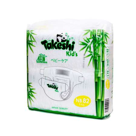 Подгузники Takeshi KIDs 0 82 шт.