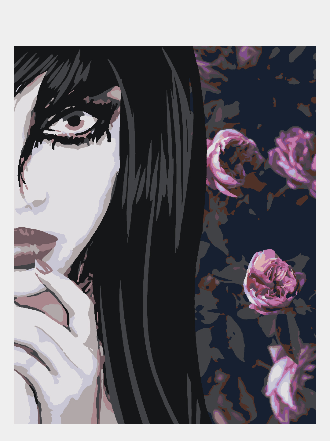 Картина по номерам Selfica Сумеречные розы - фото 1