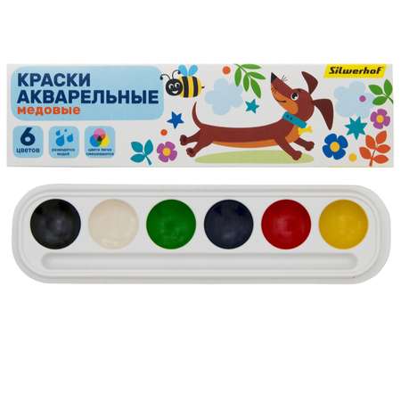 Краски акварель Silwerhof 6 цв.