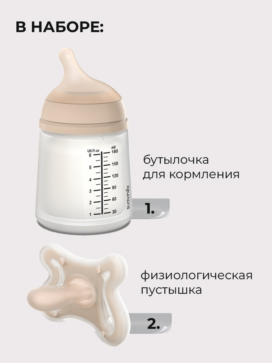 Бутылочка Suavinex 180 мл 2 шт. - фото 2