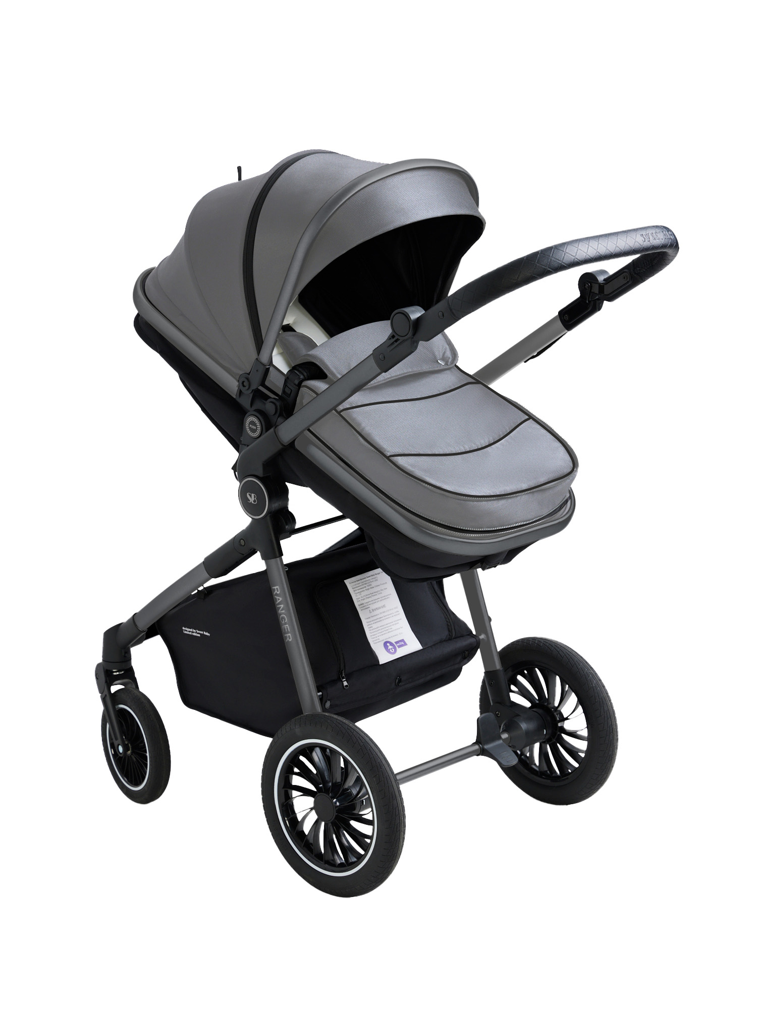 Коляска 3в1 Sweet Baby Ranger Neo Grey серый - фото 25