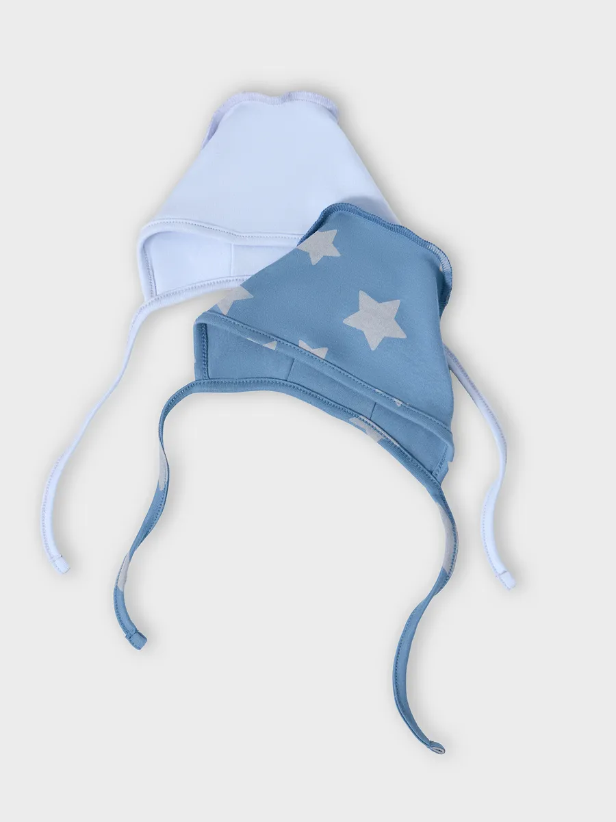 Шапка 2 шт Mark Formelle (Марк Формэль) 27004-2/голубой +звезды на сине -сером - фото 2