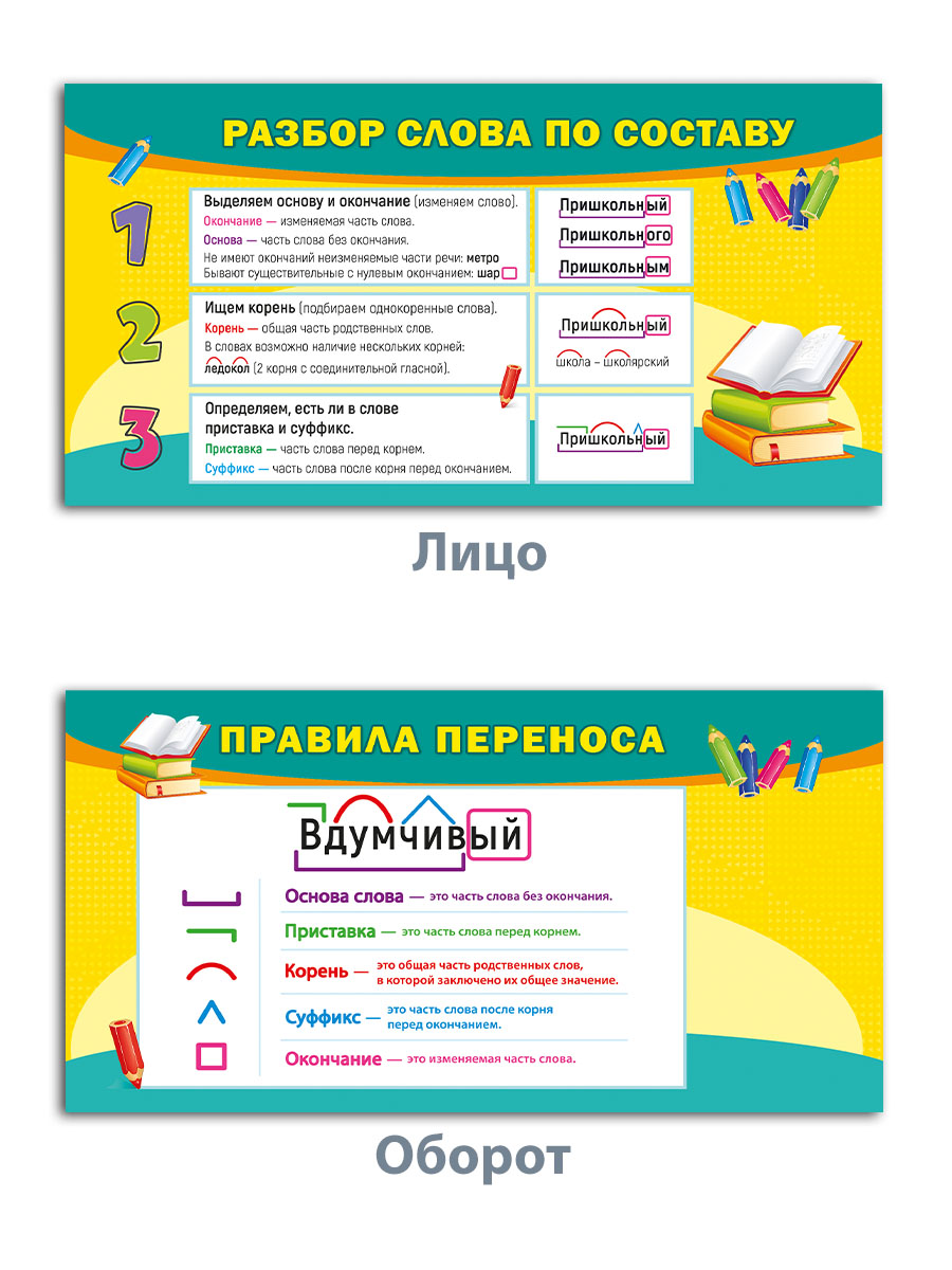 Карточки Мир поздравлений Русский язык Начальная школа - фото 7