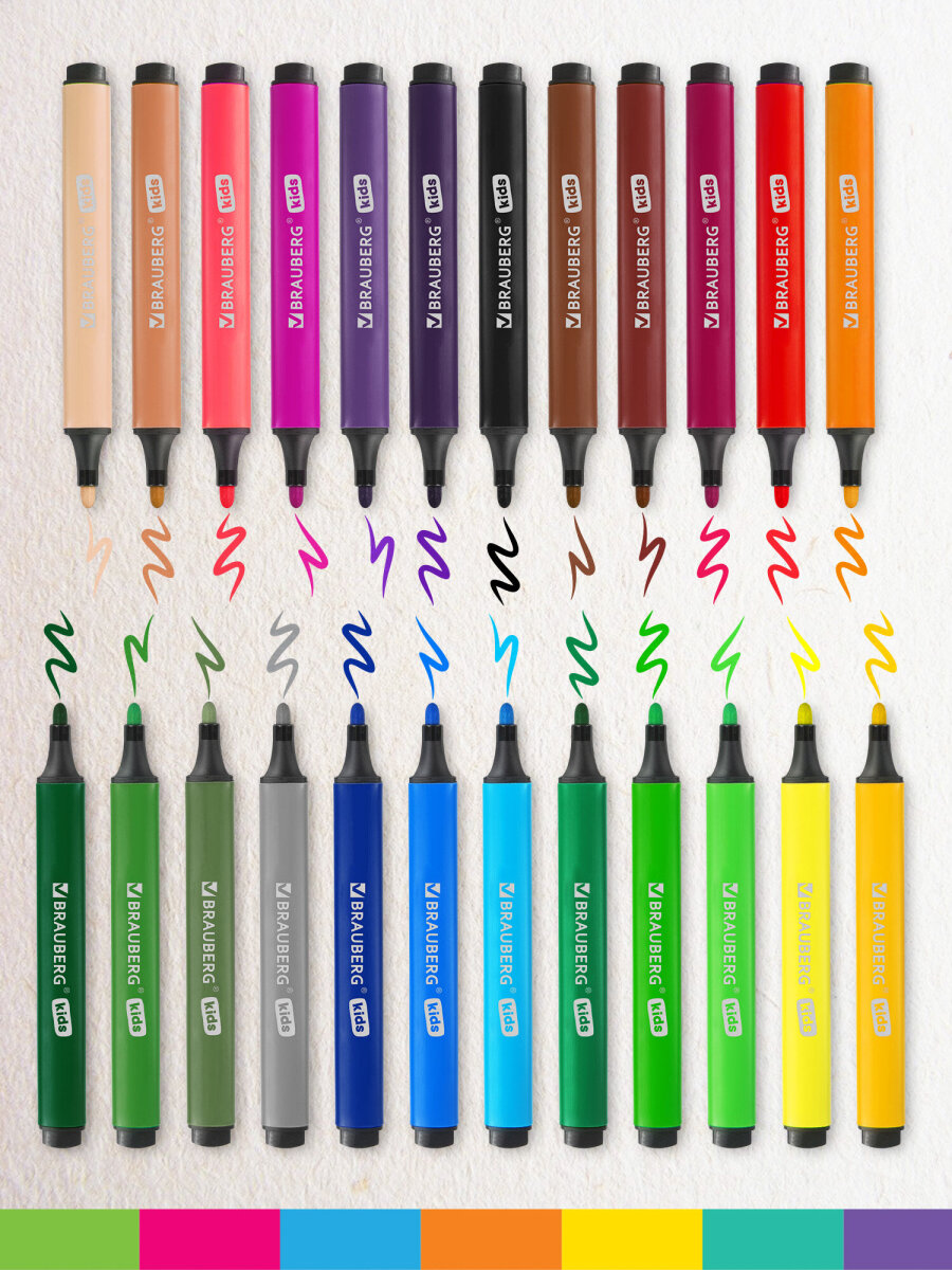 Фломастеры Brauberg 24 цв. - фото 3