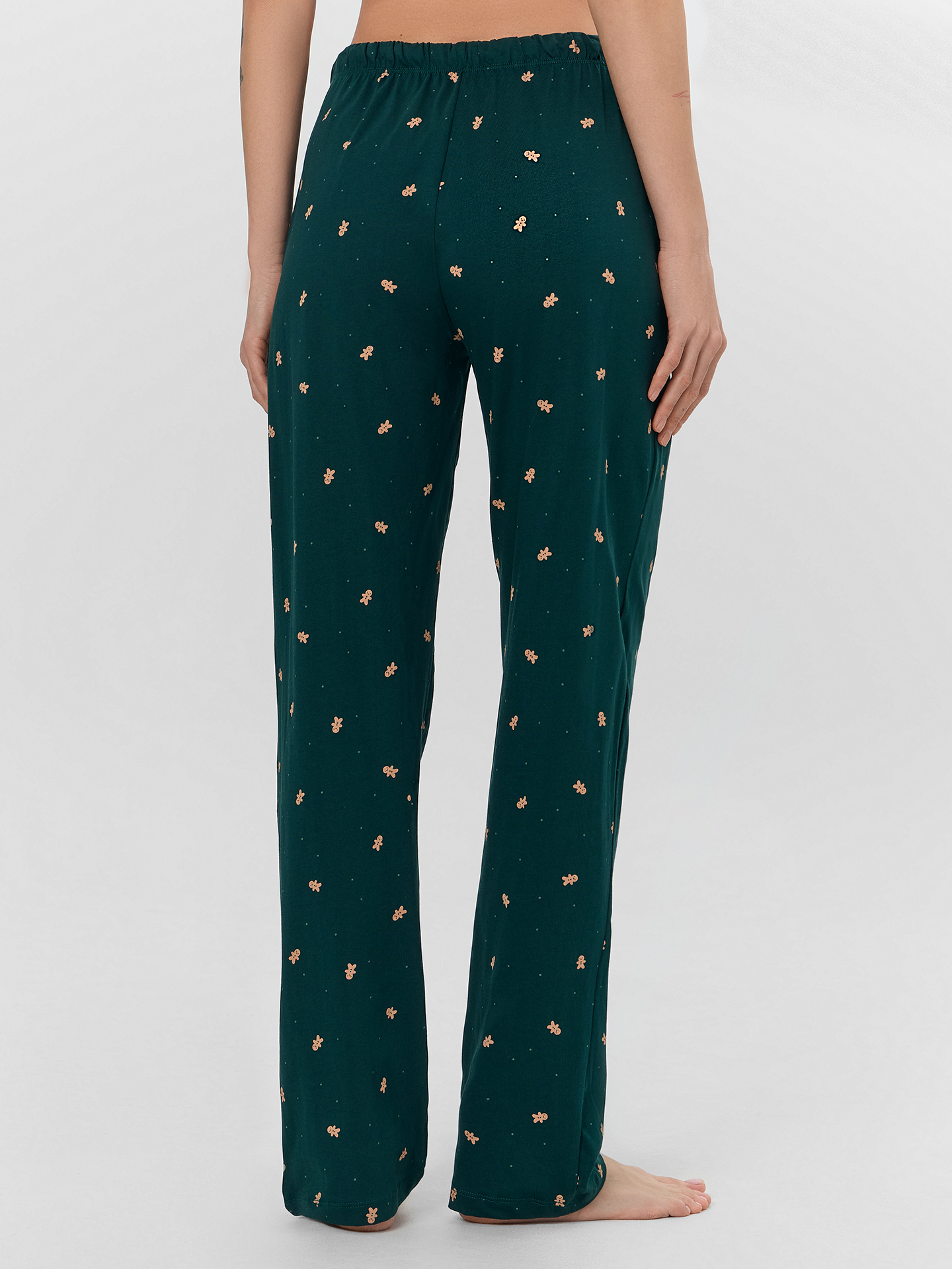 Брюки Mark Formelle (Марк Формэль) 532495/печеньки на т.зеленом - фото 2