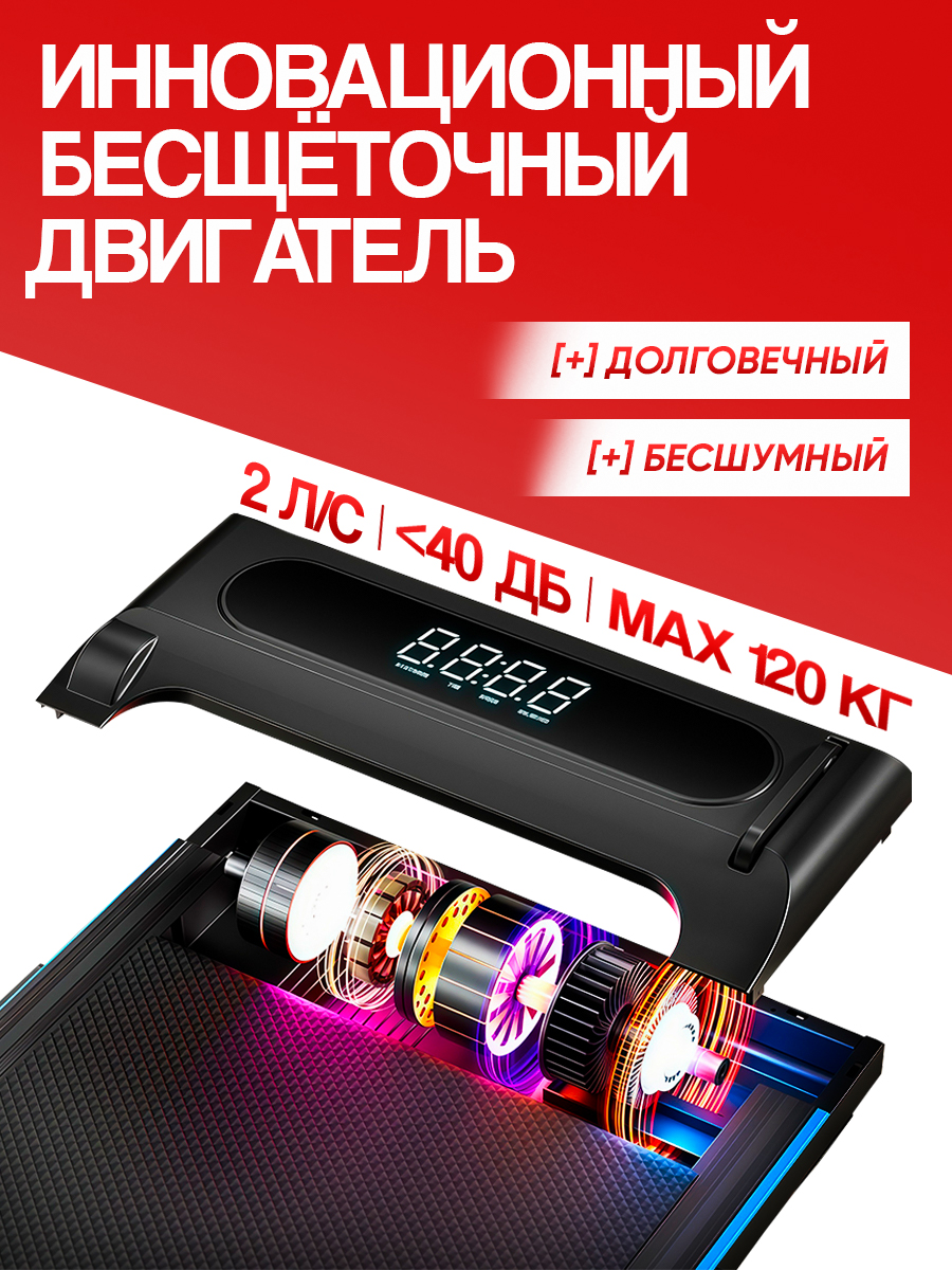 Беговая дорожка электрическая складная Perfetto Sport Libro PS-802 - фото 10