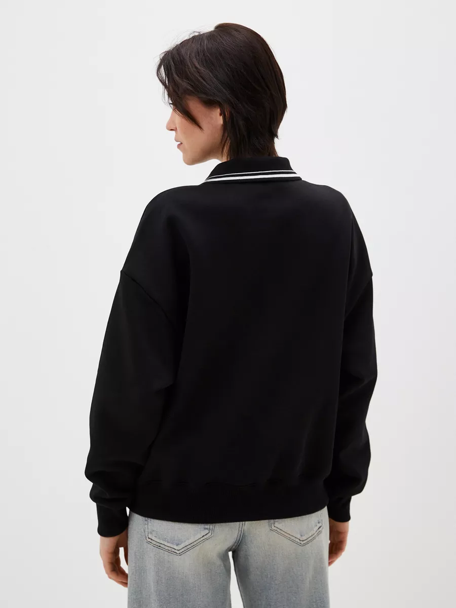 Джемпер Mark Formelle (Марк Формэль) 122886/ черный +печать - фото 3