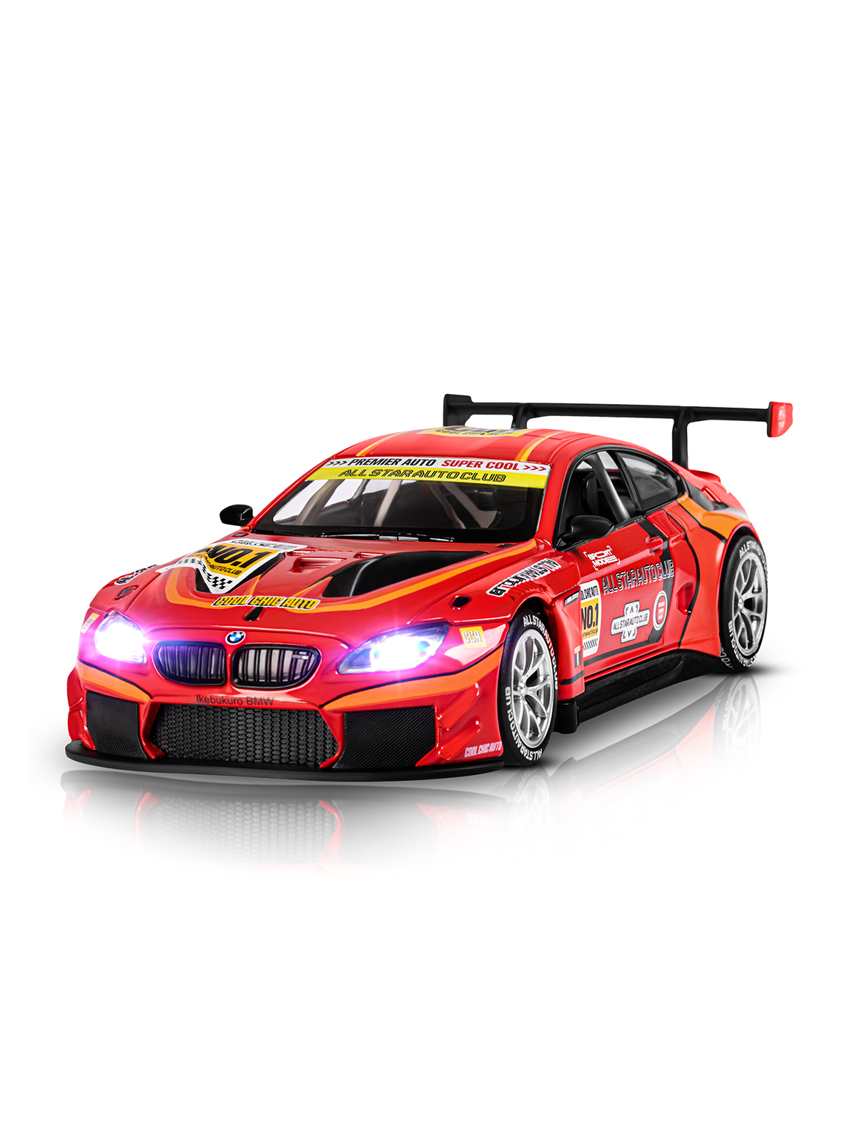 Автомобиль АВТОпанорама BMW M6 GT3 1:24 JB1251649 - фото 12